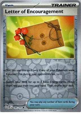 Letter of Encouragement - Uncommon - SV03: Obsidian Flames - 189/197 - NM - Reve - Image 1 of 2