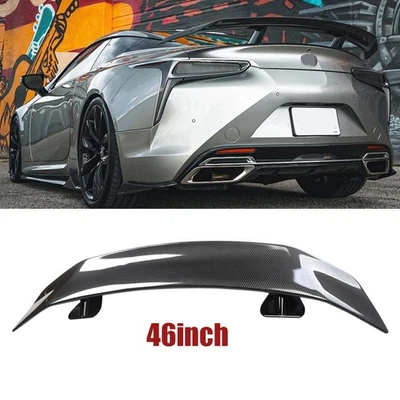 46" Rear Trunk Spoiler Lip style Wing Racing Carbon Fiber For Lexus LC500 LC500H Foto 1 de 4