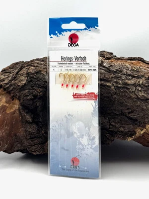 Jenzi Dega Heringsvorfach Gr. 4 145cm 5 Haken Echte Fischhaut Heringspaternoster - Bild 1 von 2