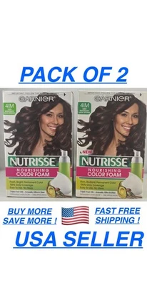 Garnier Nutrisse Nourishing Color Foam - 4IM - Iced Mahogany Dark Brown ( 2pc ) - Image 1 of 4