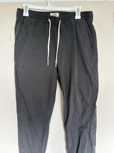 Marine Layer Pants Mens Medium Black Athletic Sweatpants Weekend Sport Jogger - Picture 1 of 8