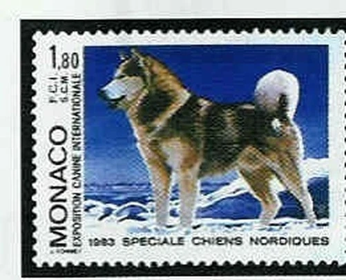 Mónaco Nº 1367 ** MNH Trineo Perro Año 1983 Foto 1 de 1
