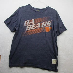 Chicago Bears Shirt Mens XL Blue NFL Football Reebok T-Shirt Tee Graphic Heather - Picture 1 of 7