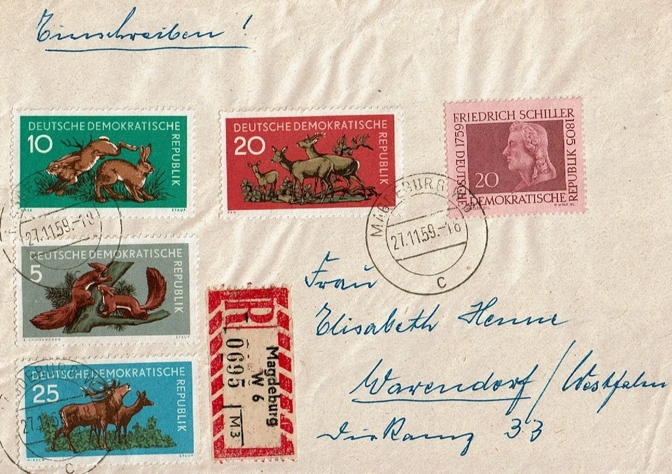 DDR - R-Brief 1959 - Bild 1 von 1