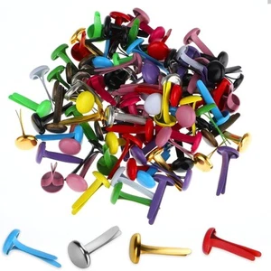 200x Mini Metal Brads Sturdy Paper Fasteners Brads for Household Arts Crafts - Picture 1 of 6