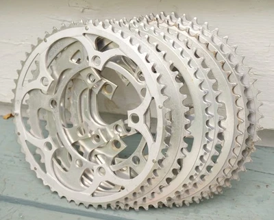 Plato 52T LOTE Sugino Super Maxy Old School BMX 110 130 BCD Vintage Shimano Foto 1 de 4