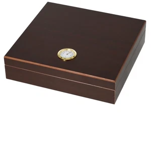 Humidor Rosewood-Finish Außenhygrometer Inkl. Polymerbefeuchter - Bild 1 von 2