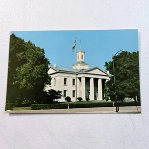 Vintage Statehouse In Vandalia, Illinois Postcard (Unposted) - Imagen 1 de 3