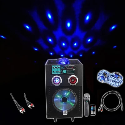 NYC Acoustics 10" Karaoke Machine w/ Bluetooth 4 ipad/iphone/Android/Laptop/TV - Image 1 of 4