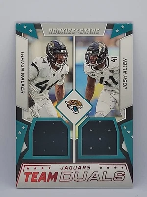 2022 Panini Rookies & Stars Team Duals Jersey Travon Walker/Josh Allen /249 RC - Image 1 of 3