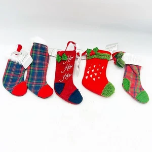 Set 4 Mini Calza Target Wondershop Tessuto Ornamenti 2023 - Foto 1 di 8