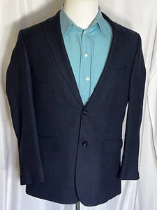 Jos.A.Bank Navy Leinen/Wolle BL Sport Mantel Blazer 2 Knopf Tailored Fit Gr. 42 L - Bild 1 von 13