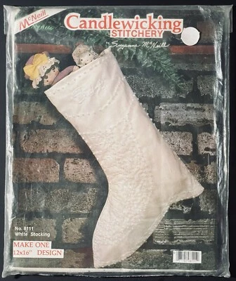 McNEILL BLANCO MEDIAS RECOGEDORAS DE VELAS KIT DE COSTURA NAVIDAD MANUALIDADES Foto 1 de 2