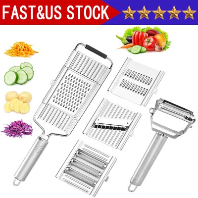 3 in 1 Vegetable Slicer Shredder Grater Cutter Manual Fruit Carrot Potato Grater