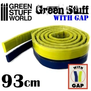 Green Stuff World Kneadatite Blue/Yellow Green Stuff 36.5" 93cm Epoxy Putty Bar - Picture 1 of 1