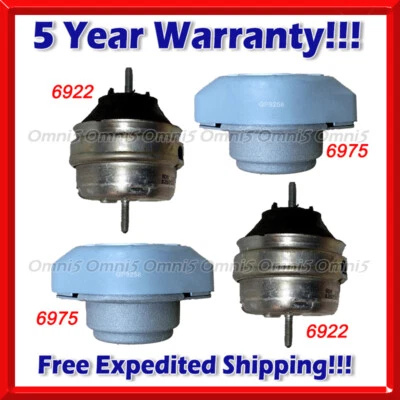 N368 适合 2003 - 2004 年大众帕萨特 4.0L 发动机马达和变速器安装 4 件 — 第 1/4 张图片