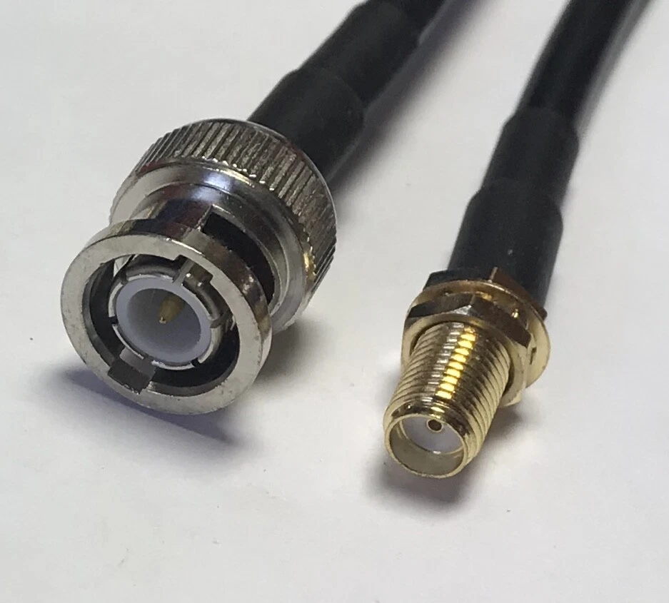 BNC Male to SMA Female RG58 Coaxial Cable Pick Your Length USA Fast Ship - Image 1 of 3