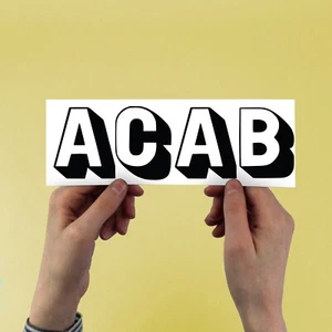 ACAB Stoßstange Aufkleber | Alle Cops sind B****s, FTP, 1312, F**k 12, keine Gerechtigkeit - Bild 1 von 1