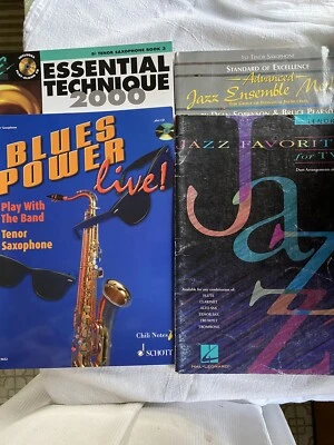 4T Sax Book: BLUES POWER LIVE ~JAZZ FAVS FOR 2~SOE JAZZ ENSEMBLE~Essential Techs - Image 1 of 4