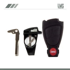 Fits Mercedes Benz S500 1999 2000 2001 2002 2003-2005 Key Fob Shell Replacement - Picture 1 of 5