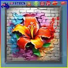 Paint By Numbers Kit DIY Rose Flower Hand Oil Art Picture Craft Home Wall Decor 