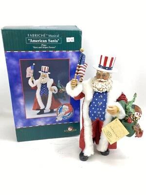 K.ADLER Fabriche' Musical Patriótico Americano Navidad Santa ESTRELLAS Y RAYAS  Foto 1 de 4