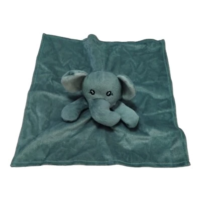 TREND LAB Gray Elephant Lovey Lovie Security Blanket Plush 12" - Image 1 of 4
