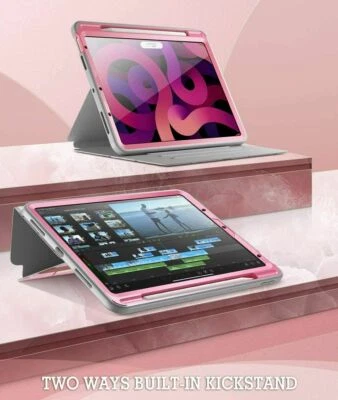 Для iPad воздуха 4 2020 10,9 планшетов чехол, 360 градусов защитный чехол-книжка розовый - Изображение 1 из 4