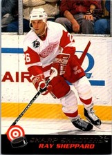 1992-93 Score Canadian RAY SHEPPARD #20 Red Wings Sharp Shooters