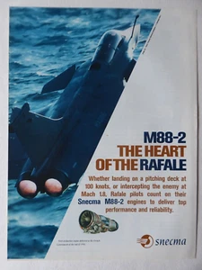 11/1997 PUB SNECMA M88-2 MILITARY ENGINE RAFALE MARINE AERONAVALE ORIGINAL AD - Imagen 1 de 1