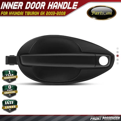 Front Left Primed Black Keyhole Outer Door Handle For Hyundai Tiburon GK 03-08 - image 1 of 4