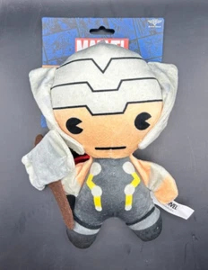 THOR WITH HAMMER Marvel Plush Dog Toy Squeaker  NEW - Picture 1 of 6