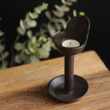 Rustic Iron Candlestick Kerosene Lamp Vintage Tea Light Candle Holder Home Decor