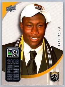 2008 UPPER DECK SOCCER MLS SD-4 SUPER DRAFT ANDY IRO CREW - Picture 1 of 2