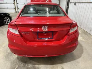 12-13 HONDA CIVIC COUPE 1.8L REAR TRUNK DECKLID LIFT GATE RALLYE RED PAINT R513 - Picture 1 of 7