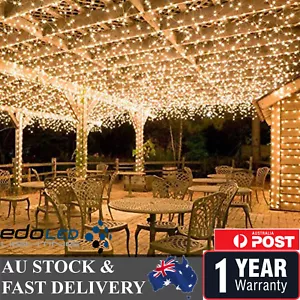 Warm White 500LED 100M Waterproof Christmas Fairy String Lights Wedding Garden - Picture 1 of 10
