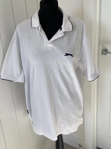 Slazenger Men's Short Sleeve Polo Shirt Size XL in white - Picture 1 of 10