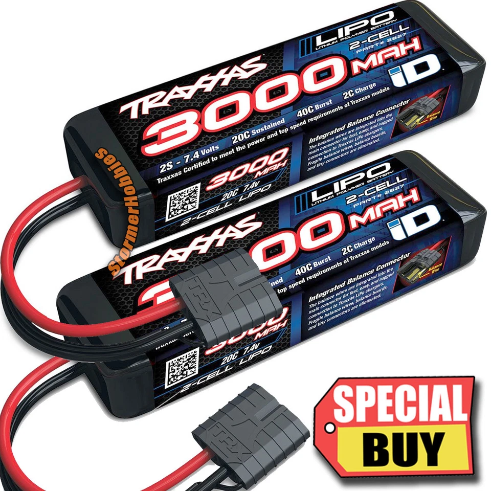 Traxxas 2827X - 2-Cell 7.4v LiPo Battery 3000mAh