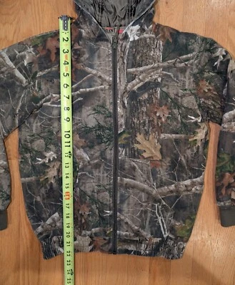 RedHead Silent Hide Insulated Hooded Camouflage Hunting Jacket Youth L Cabela's - Image 1 of 4