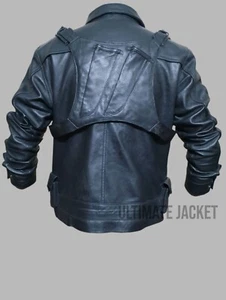 Handmade Thunderbolt Black Leather  Cosplay Costume , Jacket with Holster - Picture 1 of 6