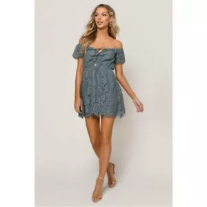 Tobi NWT Eden Lace Skater Dress Women's Medium - Picture 1 of 5