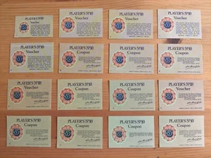 Zigarettenkarten Einlagen: Spieler Nr 10 Gutscheine Coupons alle verschieden - Bild 1 von 1