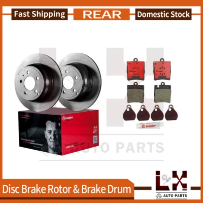 Brembo 6 Rear Brake Rotor & Pad Fits 2003-2007 Mercedes-Benz C230 - Image 1 of 4