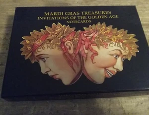 Mardi Gras Invitations of the Golden Age Notecards - Picture 1 of 3