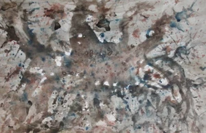 Abstraktes Aquarell Gemälde signiert - Bild 1 von 12