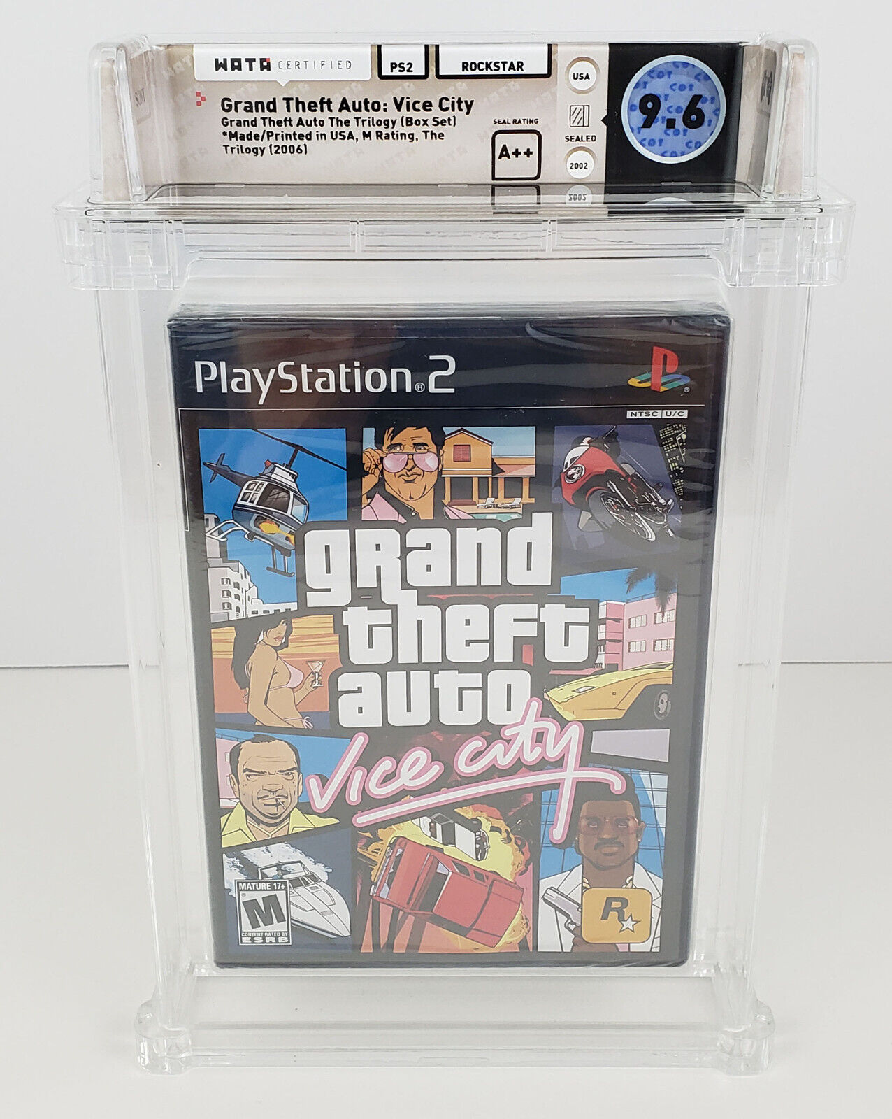 Grand Theft Auto GTA Vice City Wata 9.6 A++ New Sealed Graded PS2 Playstation 2