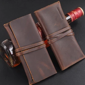 Pipa da tabacco portatile borsa portaoggetti in pelle rotolo di tabacco accessori per pipa Pouchi9 - Foto 1 di 9