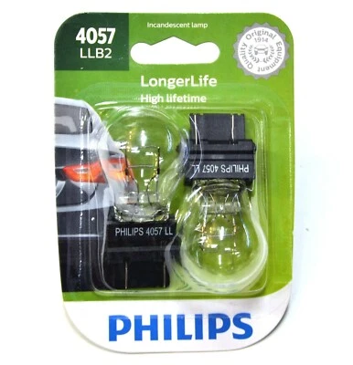 Philips LongerLife 4057 28.5/7W Dos Bombillas Respaldo Luz Inversa Repuesto DOT Foto 1 de 4