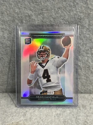 2010 Topps Platinum Sean Canfield RC REFRACTOR #/999 New Orleans Saints Oregon - Image 1 of 4