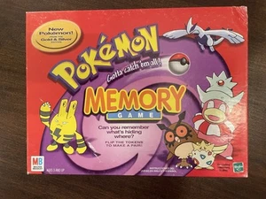Vintage Pokemon Memory Game 2000 Y2K Gold & Silver Edition 48 Tokens - Picture 1 of 9